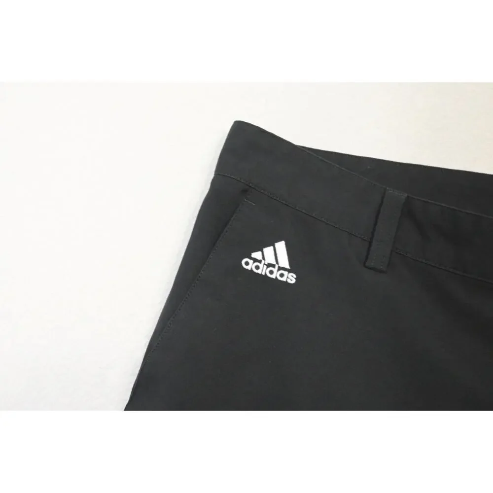 Adidas Golf Pants ClimaLite Black‎ Flat Dry Fitting Athletic Mens Size 36 x 32